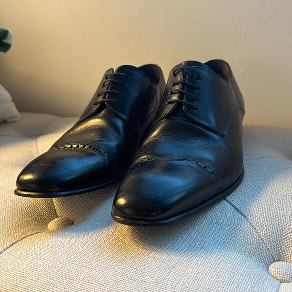 Men’s Mezlan Leather Lace-Up Oxford Dress Shoes - Picture 3 of 11